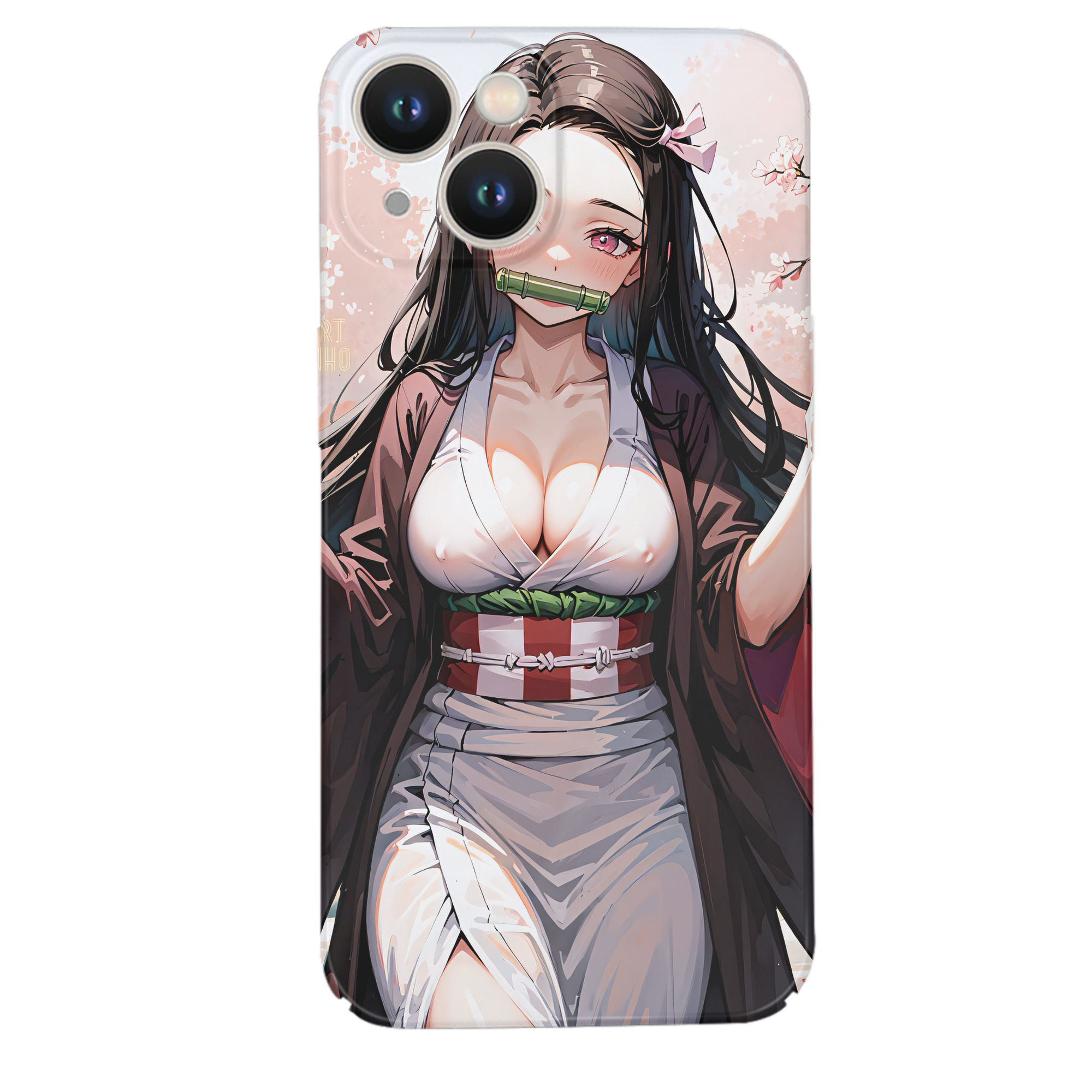 （画像用） 鬼滅の刃（きめつのやいば）竈門 禰󠄀豆子／かまど ねずこ Kamado Nezuko 【iPhone 14シリーズ対応】ハードケース
